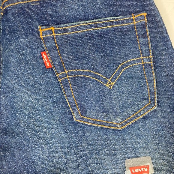 Levi's 505 Boy's Blue Jeans Size 10 Slim Straight Leg Regular Fit NEW - Picture 4 of 10